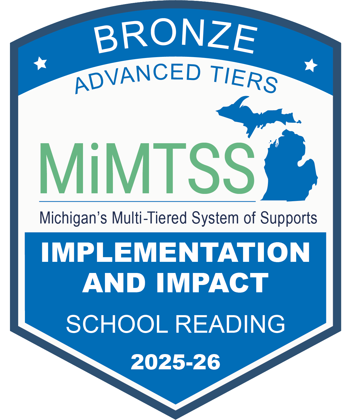 Bronze Advanced Tiers School Reading
